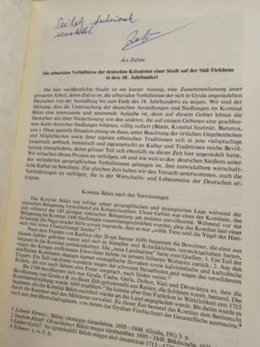 Ács Zoltán - Egy dél-alföldi városunk német telepeseinek urbáriális viszonyai a XVIII. században