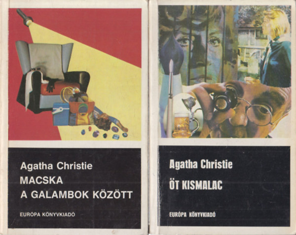 Agatha Christie - 2 db Agatha Christie regny: Macska a galambok kztt + t kismalac
