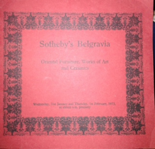Sotheby's Belgravia - Oriental Furniture, Works of Art and Ceramics