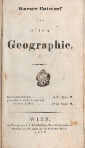 Kurzer Entwurf der alten Geographie ( nmet)