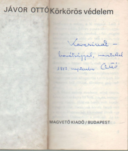 Jvor Ott - Krkrs vdelem - RARE