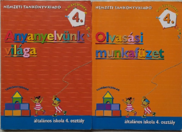 Borszéki Ágnes Antalné dr. Szabó Ágnes - Anyanyelvünk világa 4.o. NT- 00461 + Olvasási munkafüzet 4.o. NT-00460/M (2 kötet)