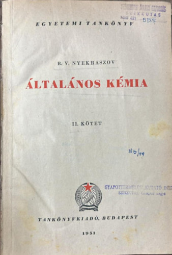 B. V. Nyekraszov - �ltal�nos k�mia II.