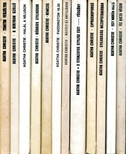 Agatha Christie - 12 db Agatha Christie ktet