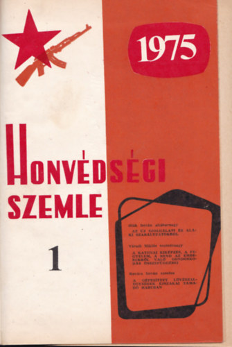 Honv�ds�gi Szemle 1975/1-12. (Teljes �vfolyam, k�t k�tetbe k�tve)