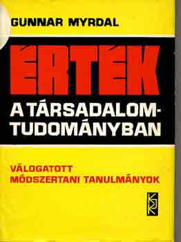 Gunnar Myrdal - �rt�k a t�rsadalomtudom�nyban