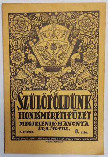 Szepessy S�ndor - Sz�l�f�ld�nk- Honismereti f�zet - 2. �vfolyam - 8. sz�m