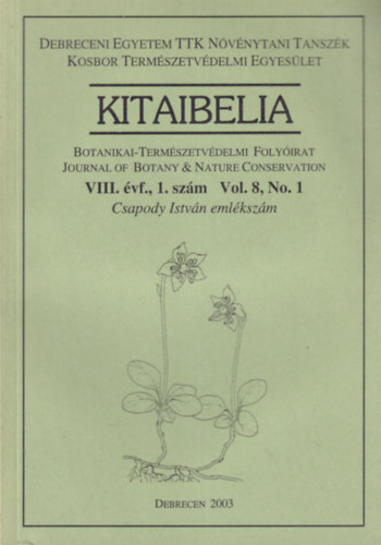 Kitaibelia - VIII. vf., 1. szm