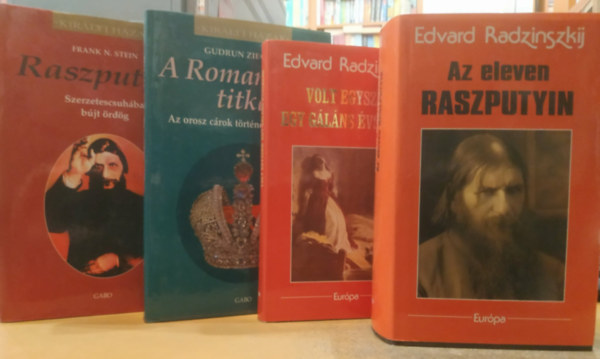 Gudrun Ziegler, Frank N. Stein Edvard Radzinszkij - 4 db orosz forradalom: A Romanovok titka + Az eleven Raszputyin + Raszputyin (Szerzetesruhába bújt ördög) + Volt egyszer egy gáláns évszázad