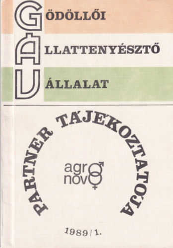 Gödöllői Állattenyésztő Vállalat Partner tájékoztatója 1989/1