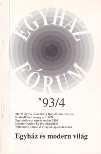 Egyh�zf�rum '93/4