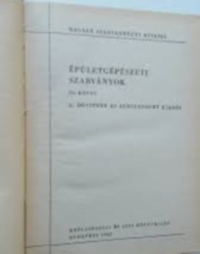 Jos Mihly (szerk.) - pletgpszeti szabvnyok III.