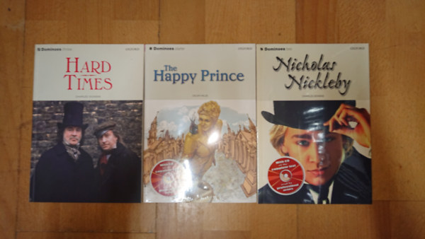 Oscar Wilde Charles Dickens - 3 klasszikus mű angoltanuláshoz: Nicholas Nickleby (+CD), The Happy Prince (+CD), Hard Times