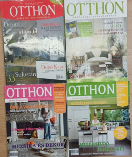 4 db Otthon magazin: 2004. m�jus - 2006. okt�ber - 2009. augusztus - 2011. m�rcius