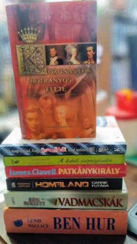Lewis Wallace, Andrew Kaplan, Deborah Rodriguez, Ally Carter, Daniel Florion Ken Follett - 7 db-os KNYVMENT AJNLAT, szrakoztat irodalom: Ben Hur +Vadmacskk +Homeland -Carrie futsa +Patknykirly +A kabuli szpsgszalon +Ha megtudnd, hogy szeretlek, meg kellene ljelek +Korons fk botrnyos lete