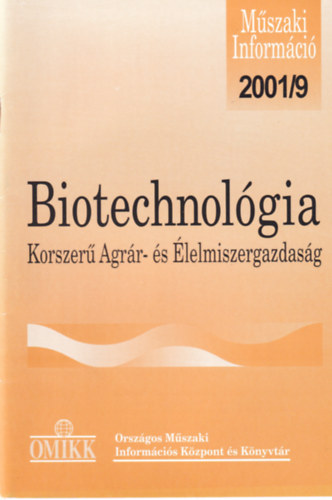 Bnszky Luca - Biotechnolgia - Korszer Agrr- s lelmiszergazdasg 2001/9