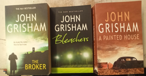 John Grisham - 3 db John Grisham: The broker +Bleachers +A painted house