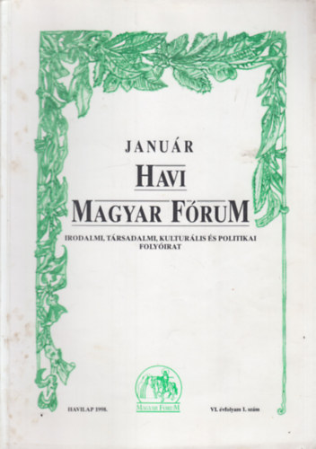 Havi magyar frum 1998/1-11. (11 db. lapszm, hiny: december)