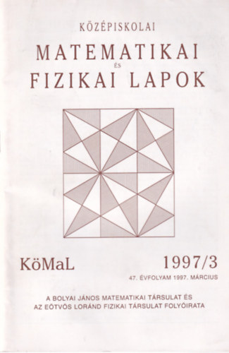 Olh Vera  (fszerk.) - Kzpiskolai matematikai s fizikai lapok 1997/3