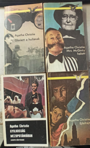 Agatha Christie - 4 db Agatha Christie ktet: Poirot karcsonya - jfltjt - Gloriett a hullnak - Mrs. McGinty halott