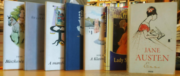 Jane Austen - 7 db Jane Austen: A Klastrom titka; A mansfieldi kastly; Bszkesg s baltlet; Emma; rtelem s rzelem; Lady Susan; Meggyz rvek