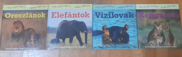 Readers Digest - 4 db Reader's Digest "szrakoztat llatvilg": Oroszlnok, Elefntok, Kenguruk, Vzilovak