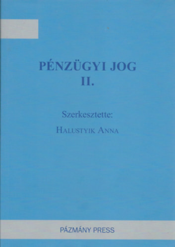 P�nz�gyi jog II.