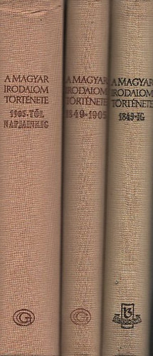 Bóka-Pándi - A magyar irodalom története I-III. (1849-ig, 1849-1905, 1905-től napjainkig)