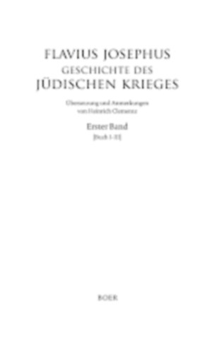 Geschichte des j�dischen krieges (a zsid� h�bor� t�rt�nete n�met nyelven)