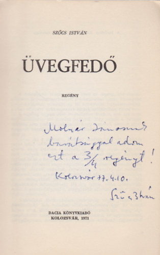 Sz�cs Istv�n - �vegfed� (Dedik�lt)