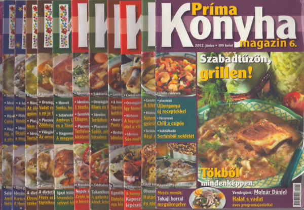 Tbb szerkeszt - 12 db Prma Konyha magazin szmonknt