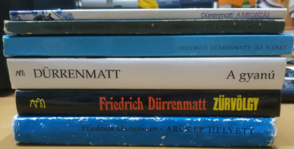 Friedrich Drrenmatt - 6 db Drrenmatt: A gyan; Az gret; A megbzs avagy a megfigyelk megfigyeljnek megfigyelsrl; Arckp helyett; tdk Frank - Stranitzky s a nemzeti hs; Zrvlgy