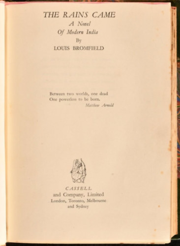 Louis Bromfield - The Rains Came - A novel of modern India