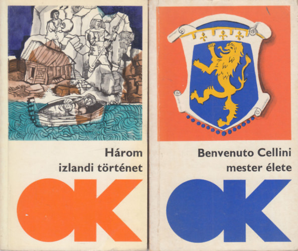 2 db. Olcsó könyvtár (Három izlandi történet + Benvenuto Cellini mester élete)