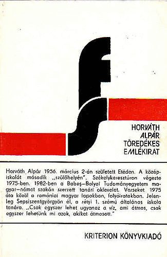 Horv�th Alp�r - T�red�kes eml�kirat