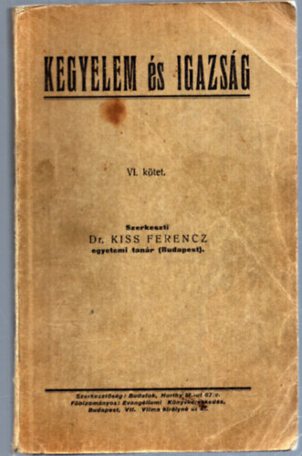Kegyelem s igazsg VI. ktet