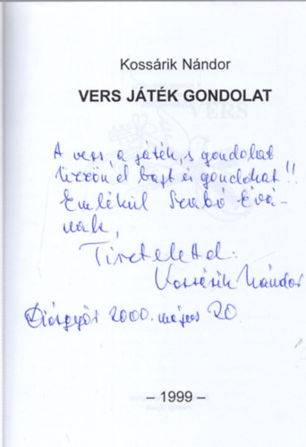 Koss�rik N�ndor - J�t�k n�lk�l