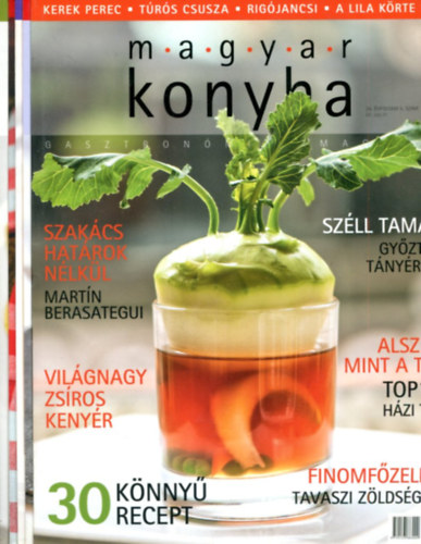 Vink� J�zsef f�szerkeszt� - 5 db Magyar konyha - gasztron�miai magazin (2012-2014 vegyes sz�mok: t�l-tavasz)