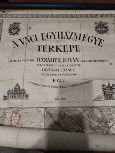Oltványi József (szerk.) - A Váci Egyházmegye térképe (1:200 000)