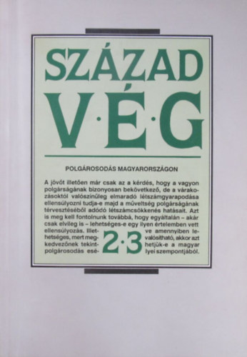 Sz�zadv�g 1991. 2-3. Polg�rosod�s Magyarorsz�gon