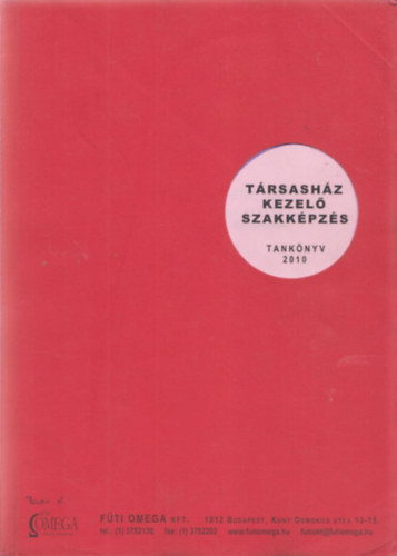 Trsashz kezel szakkpzs Tanknyv 2010