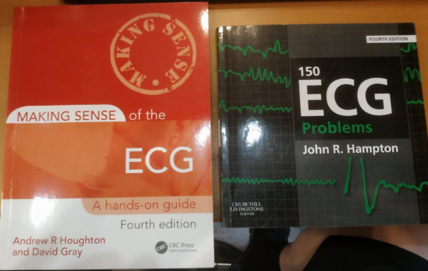 John R. Hampton, Andrew R. Houghton, David Gray - 2 db 150 ECG Problems + Making Sense of the ECG (A hands-on guide)
