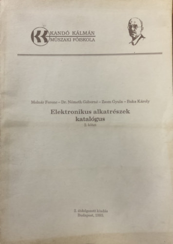 Elektronikus alkatrészek katalógus II.