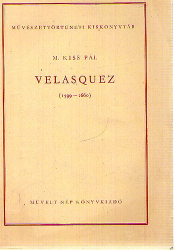 M. Kiss Pl - Velasquez (1599-1660)