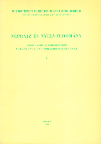 Ferenczi-Hajd-Nyri  (szerk.) - Nprajz s nyelvtudomny X.