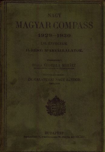 Nagy Magyar Compass 1929-1930 LIII. vf. II.rsz