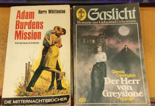 Glenda Carrington Harry Whittington - 2 db krimi, nmet nyelv: Adam Burdens Mission (Ein Mitternachtsbuch Dieser Band 525) + Der Herr von Greystone ((Ein Gaslicht Taschenbuch 32)