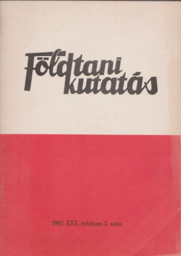 Dank Viktor dr. - F�ldtani kutat�s 1987. XXX. �vfolyam 3. sz�m