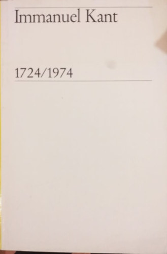 Eduard Gerresheim - Immanuel Kant 1724/1974