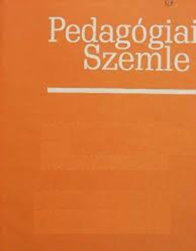 Pedagógiai Szemle 1986 Január
